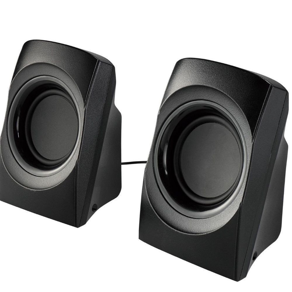 🎉 HOST PICK - USB Power 3.5mm Aux PC Stereo Speakers (Black)